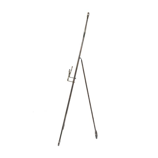 55" Bronze Metal Adjustable Display Stand Scroll Easel